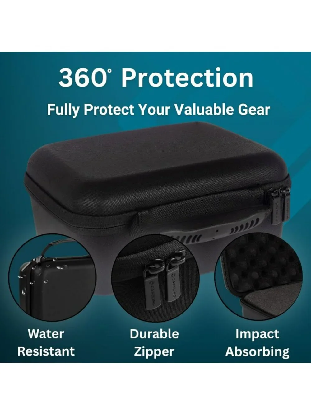 Customizable Hard Case 11x9x5.5 with 3-Layer Pick-and-Pluck Foam Storage